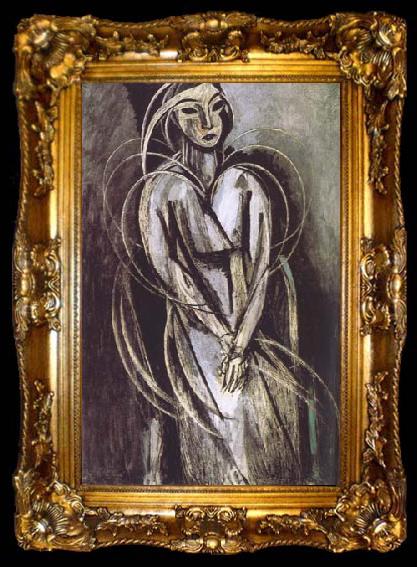 framed  Henri Matisse Portrait of Yvonne Landsberg (mk35), ta009-2